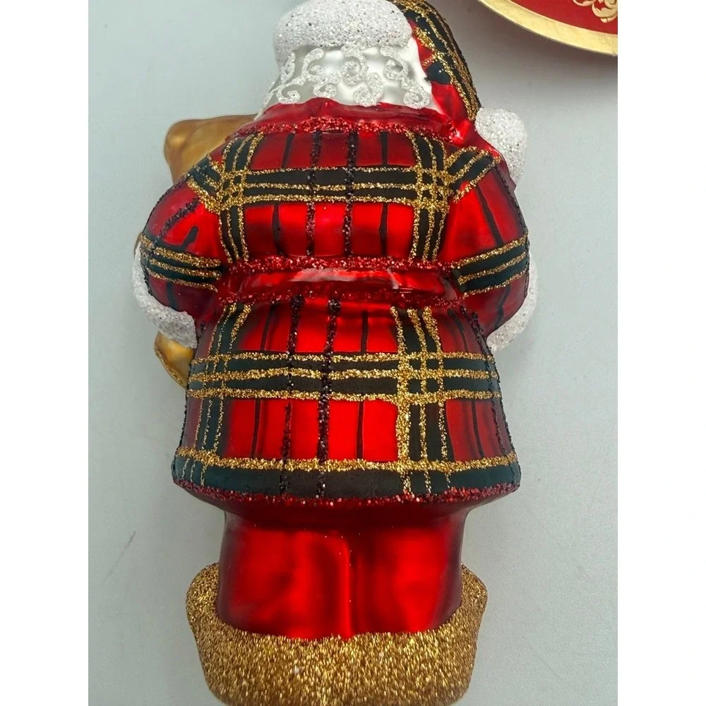 NWT Christopher Radko Santa Christmas Ornament Sweet Slumber Treat Gem Bear 2025
